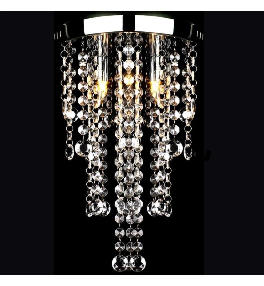 Hängelampe edle Deckenlampe mit transparenten Kristallperlen