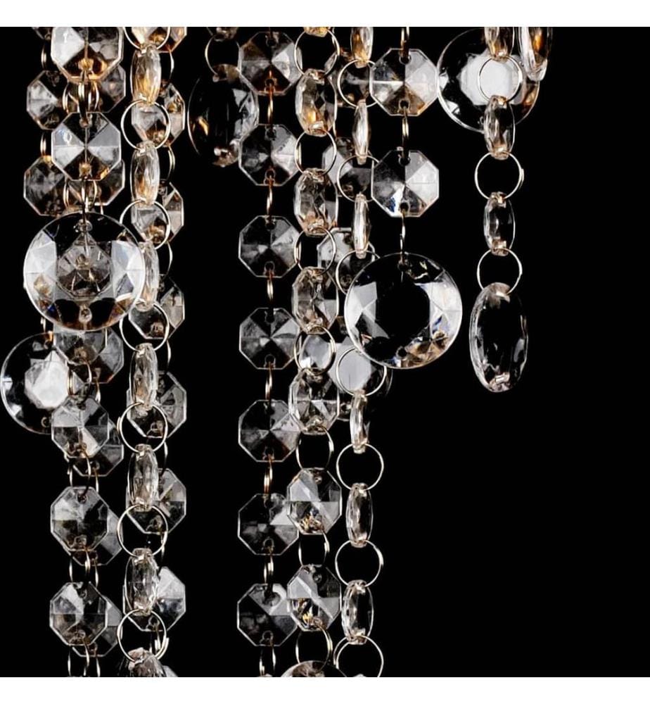 Hängelampe edle Deckenlampe mit transparenten Kristallperlen