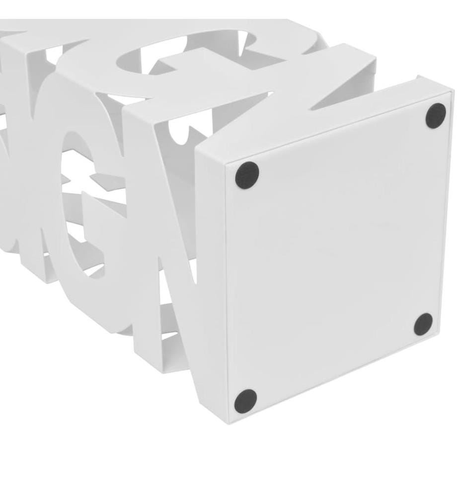 Schirmhalter Schirmständer Gehstöcke Stahl weiss quadratisch 48,5 cm