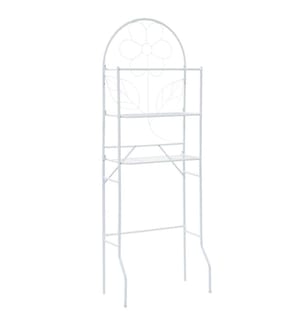 Toilettenregal Weiss 60x33x174 cm