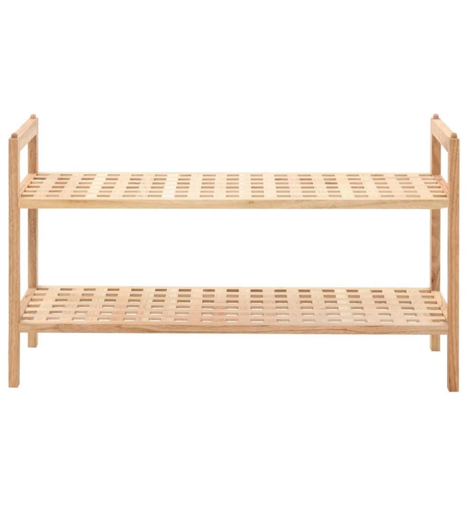 Schuhregal Walnussholz Massiv 69x26x40 cm