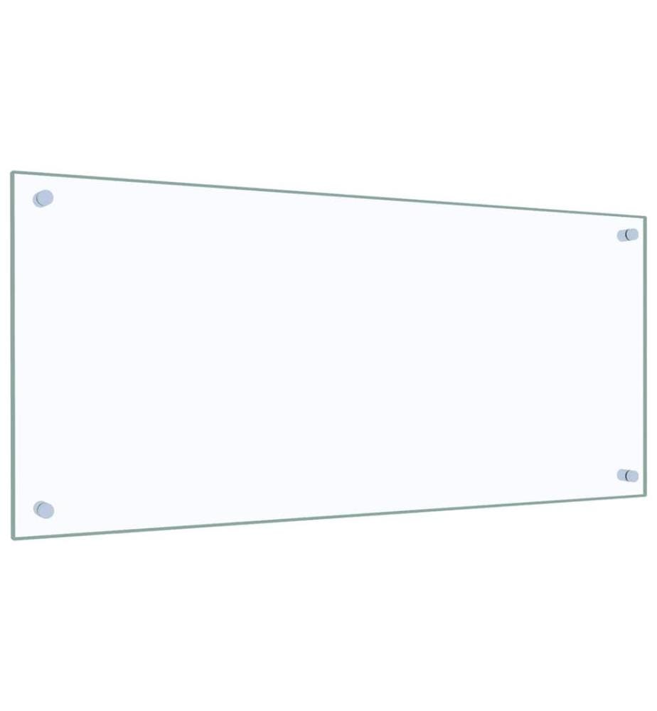 Dosseret de cuisine Transparent 90 x 40 cm Verre trempé