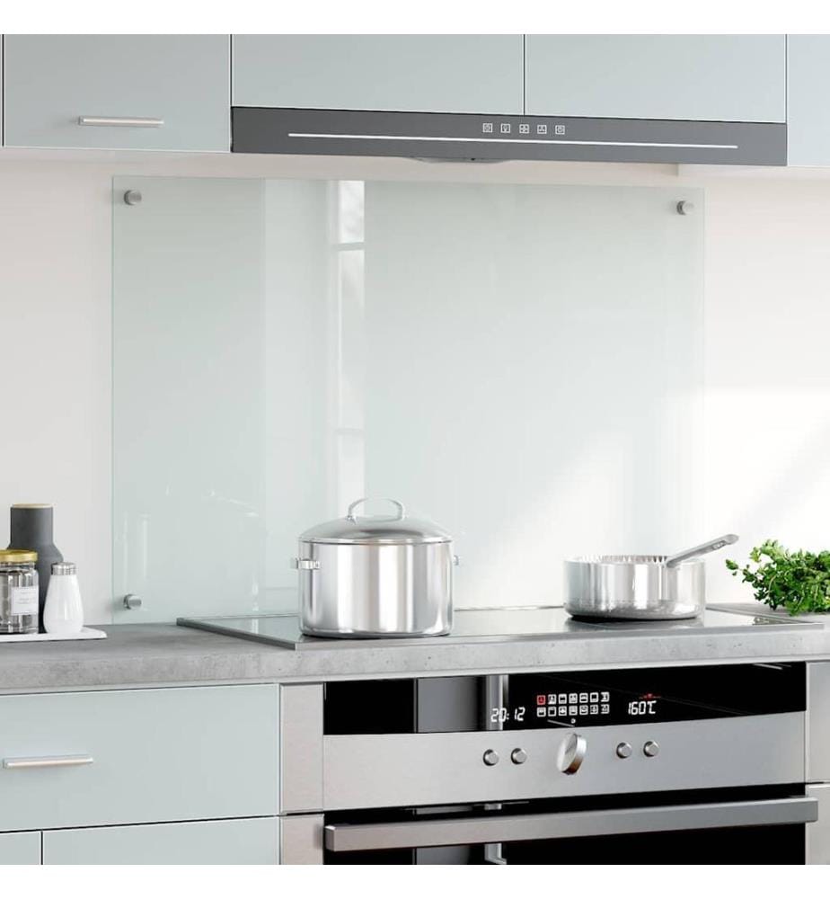 Dosseret de cuisine Transparent 90x60 cm Verre trempé
