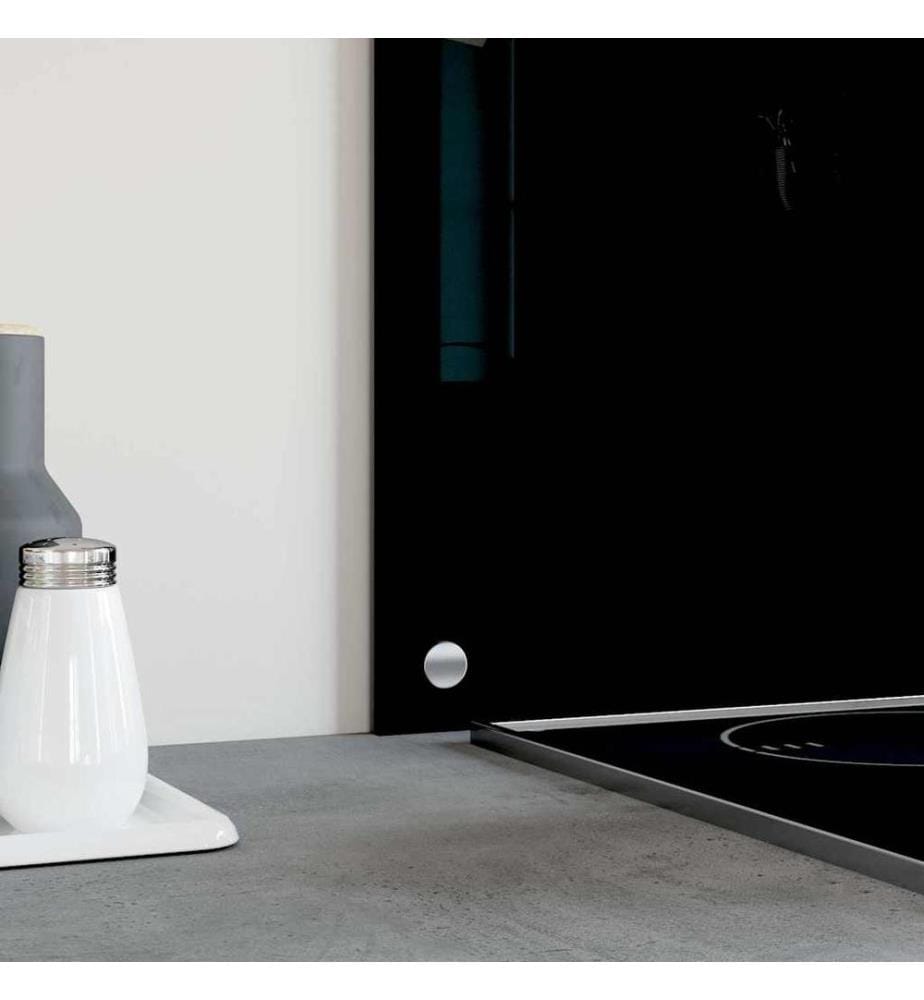 Dosseret de cuisine Noir 100x60 cm Verre trempé