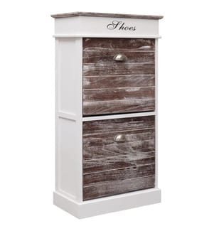 Schuhschrank Braun 50 x 28 x 98 cm Paulownia Holz