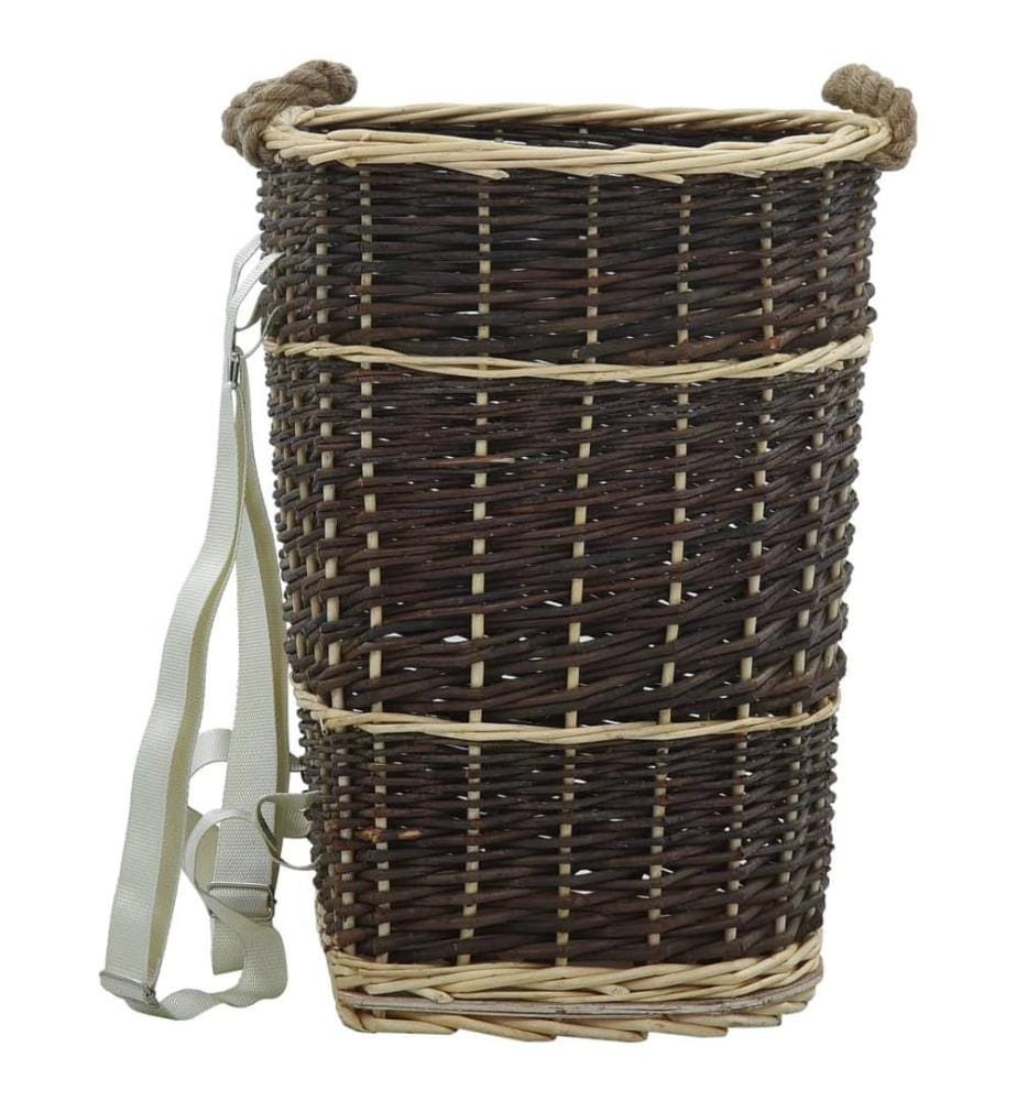 Sac à dos bois de chauffage sangles de transport 44,5x37x50 cm