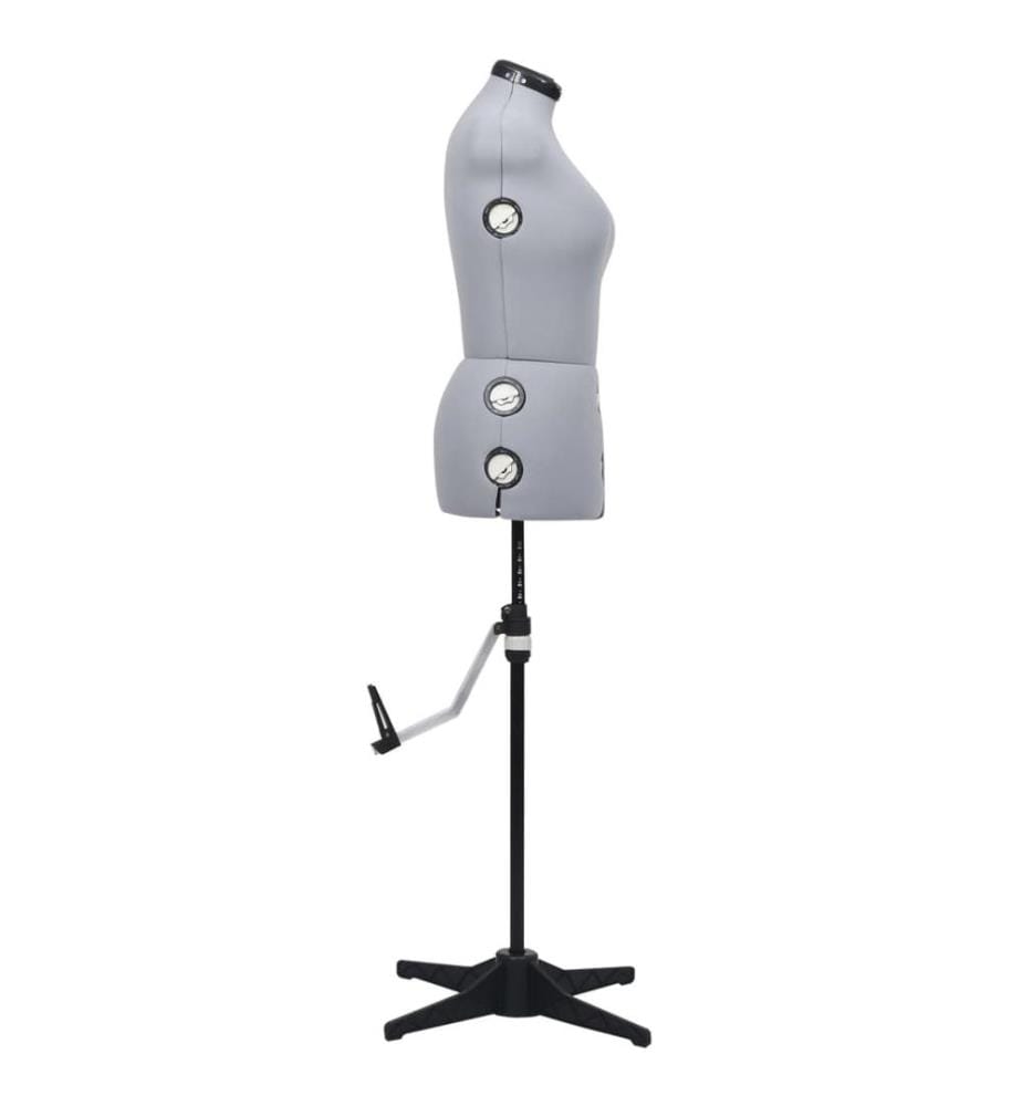 Mannequin de robe ajustable pour femme Gris M Taille 40-46
