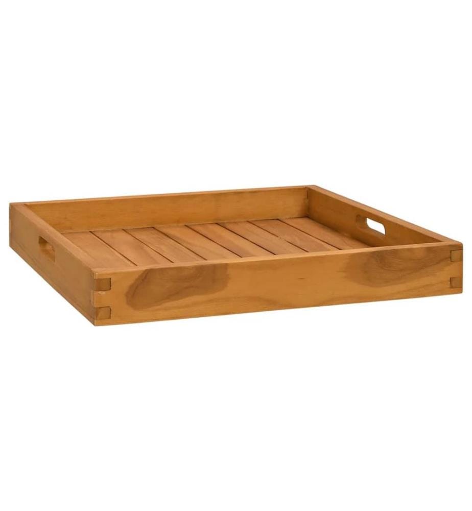 Plateau de service 50x50 cm Bois de teck massif