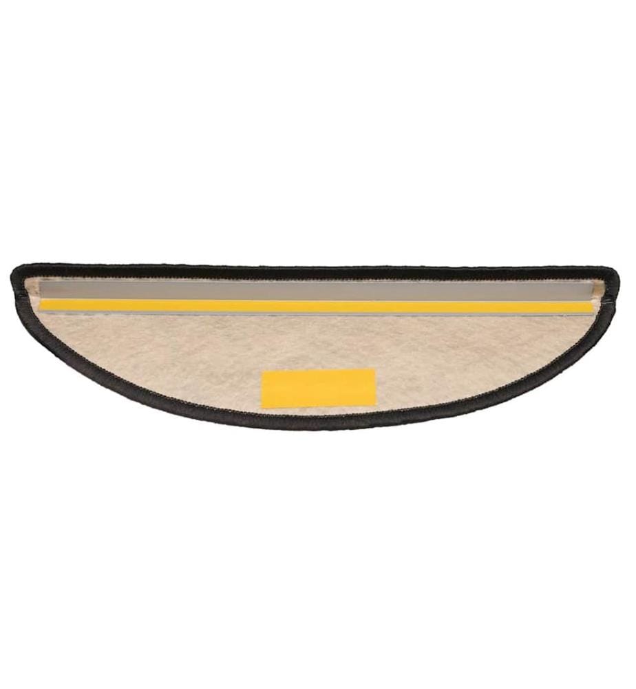 Treppenmatten Selbstklebend Sisal 15 Stk. 56x17x3 cm Anthrazit