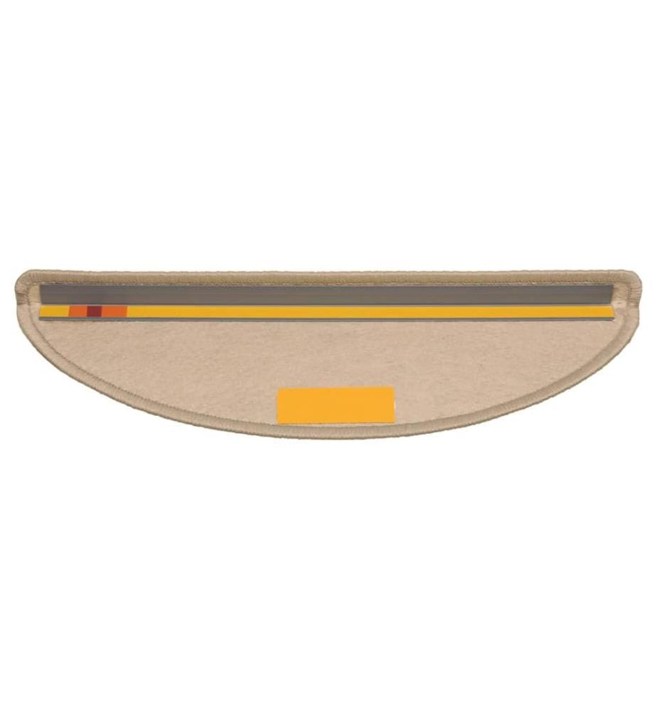 Treppenmatten Selbstklebend Sisal 15 Stk. 56x17x3cm Dunkelbeige