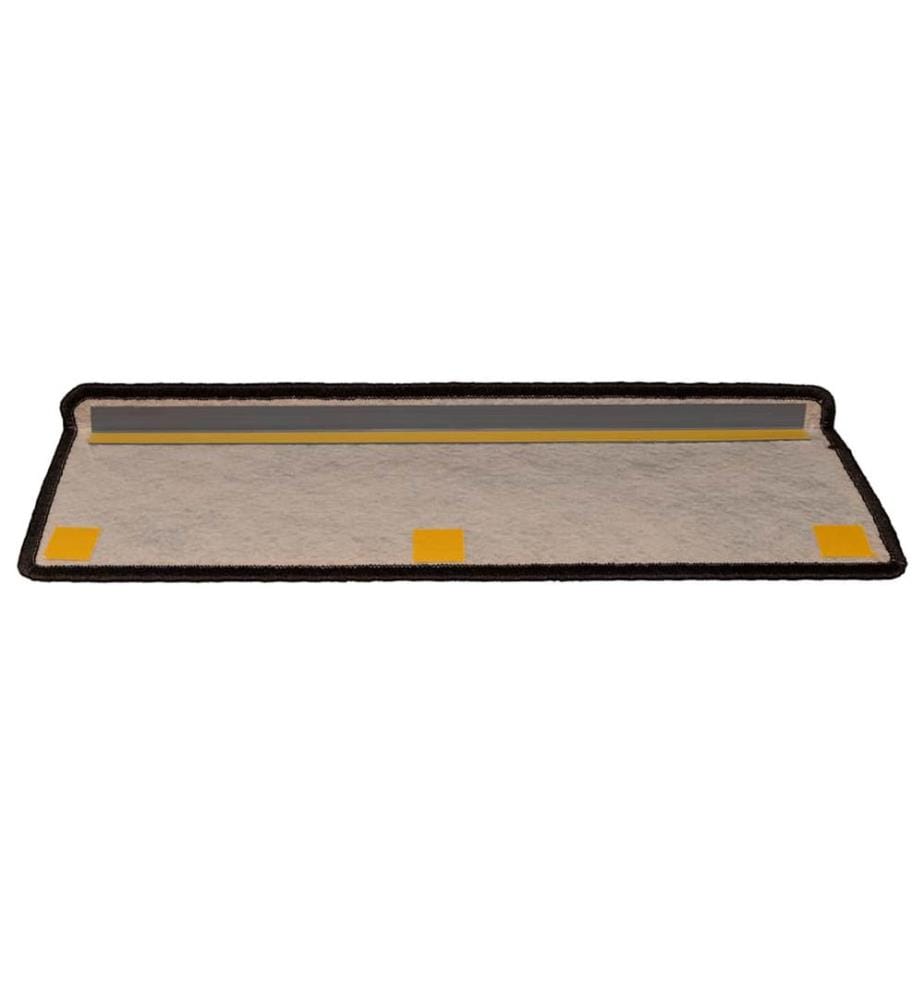Treppenmatten Selbstklebend Sisal 15 Stk. 65x21x4 cm Anthrazit