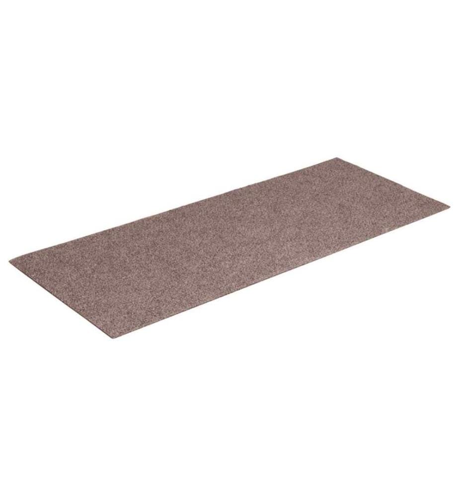 Tapis d'escalier autocollants 15 pièces 60 x 25 cm Marron clair Rectangulaire