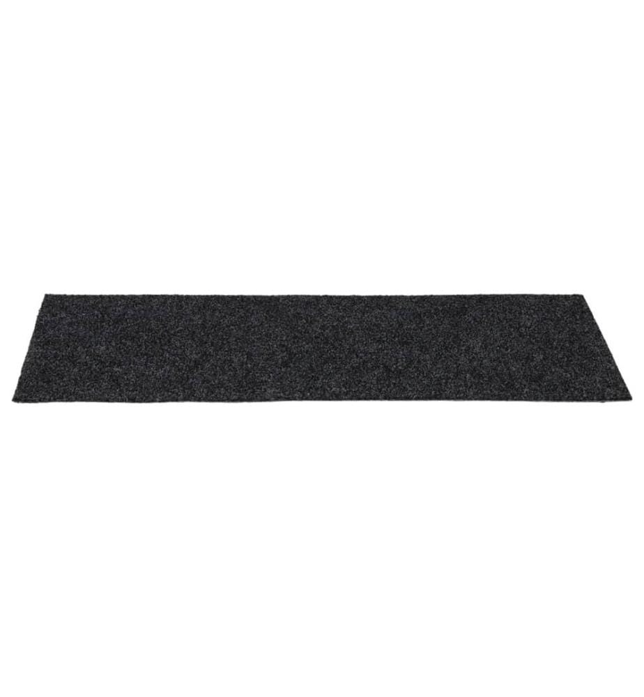 Tapis d'escalier autocollants 15 pièces 60 x 25 cm Gris Rectangulaire