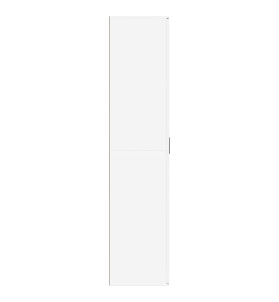 Schuhschrank Weiss 80×39×178 cm Holzwerkstoff