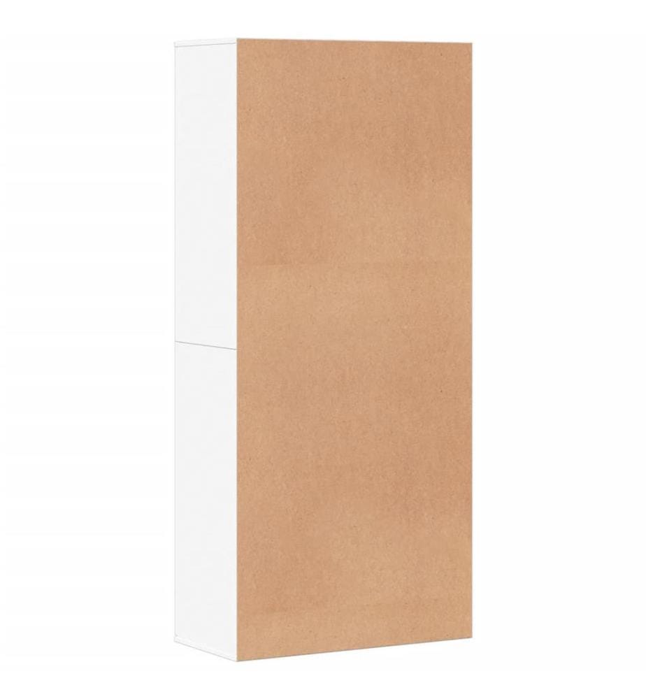 Schuhschrank Weiss 80×39×178 cm Holzwerkstoff