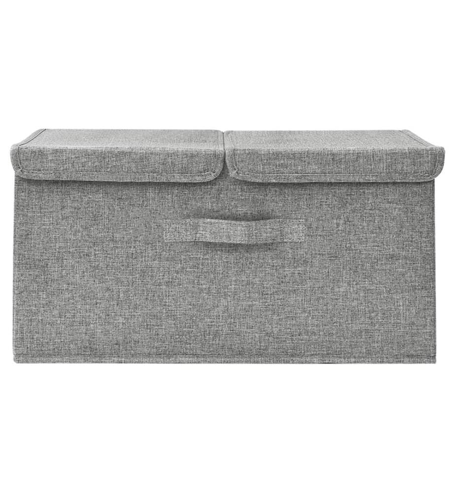 Aufbewahrungsbox Stoff 50x30x25 cm Grau