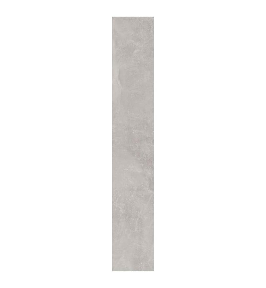 Schuhschrank mit Spiegel 3 Fächer Betongrau 63x17x102,5 cm