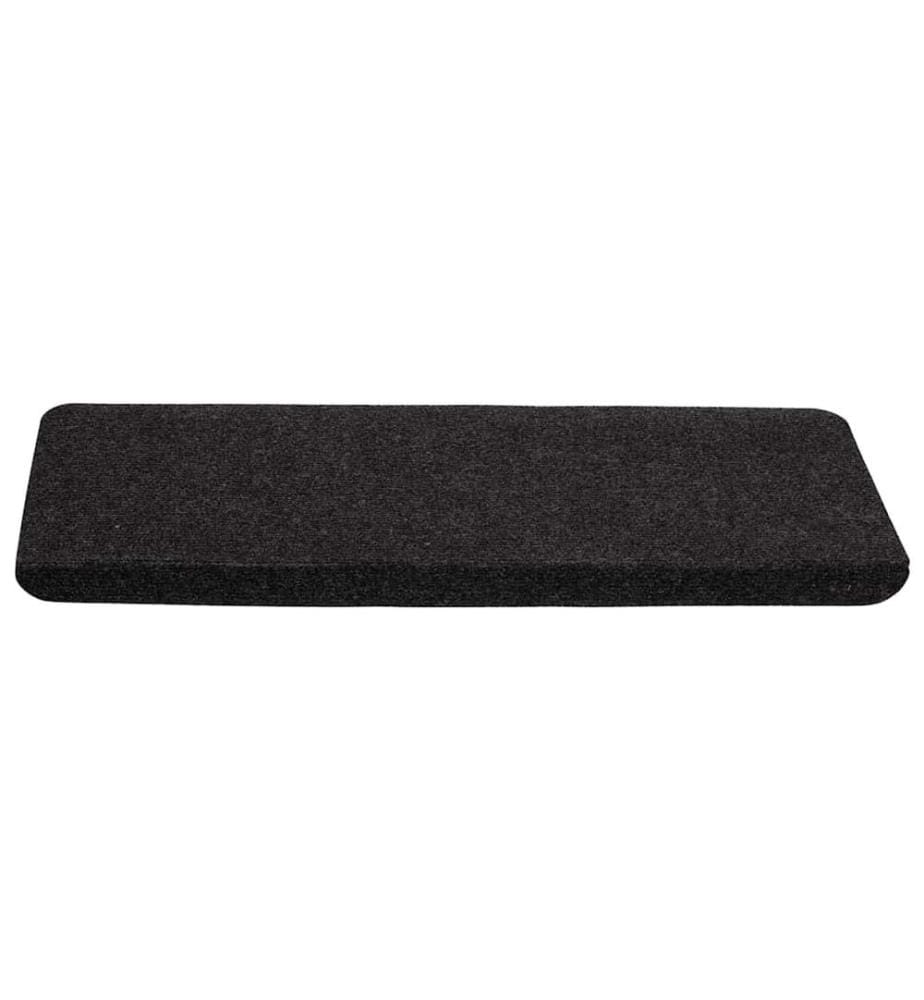 Stufenmatten Selbstklebend 15 Stk. 65x24,5x3,5 cm Schwarz