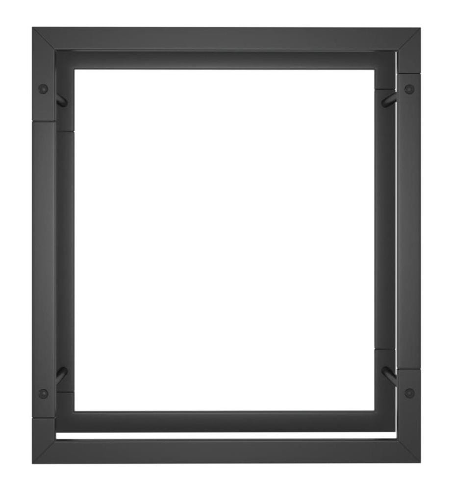 Brennholzregal Mattschwarz 50x28x56 cm Stahl