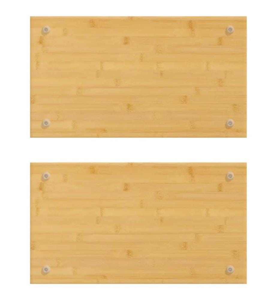 Herdabdeckplatten 2 Stk. 50x28x1,5 cm Bambus