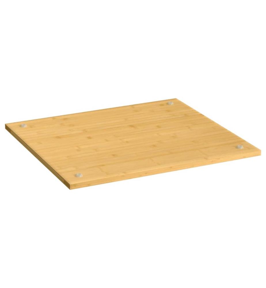 Herdabdeckplatte 50x56x1,5 cm Bambus