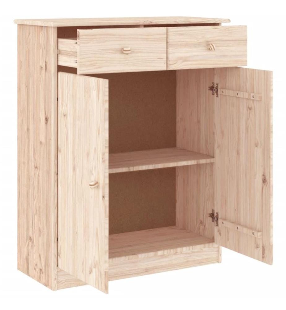 Schuhschrank ALTA 77x35x96 cm Massivholz Kiefer