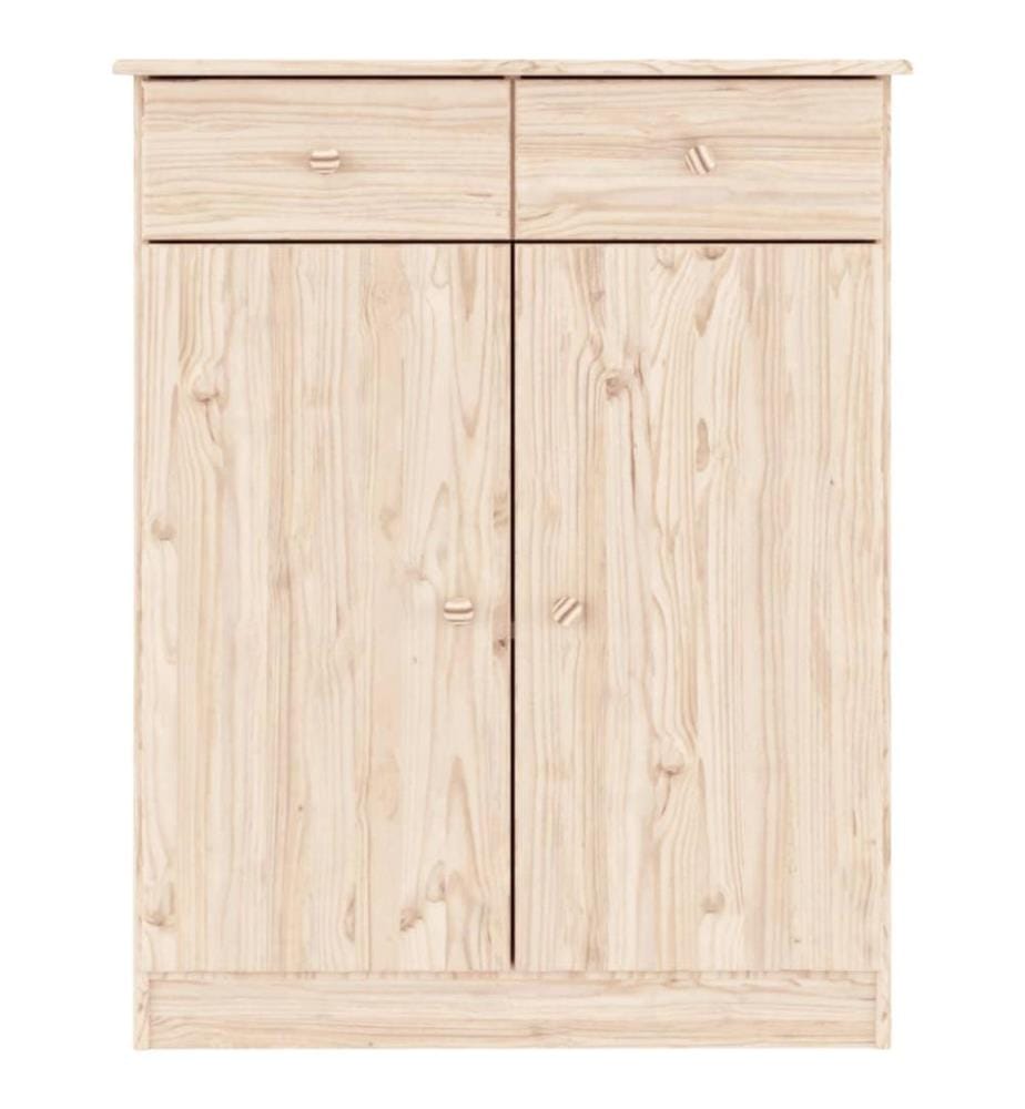 Schuhschrank ALTA 77x35x96 cm Massivholz Kiefer