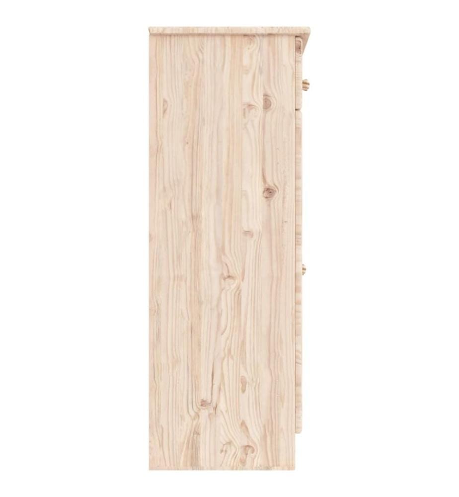 Schuhschrank ALTA 77x35x96 cm Massivholz Kiefer