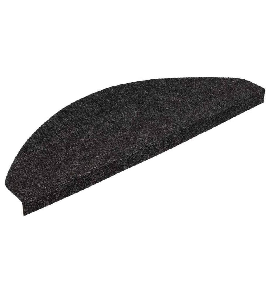 Tapis d'escalier auto-adhésifs 10 pcs anthracite 65x22,5x3,5 cm