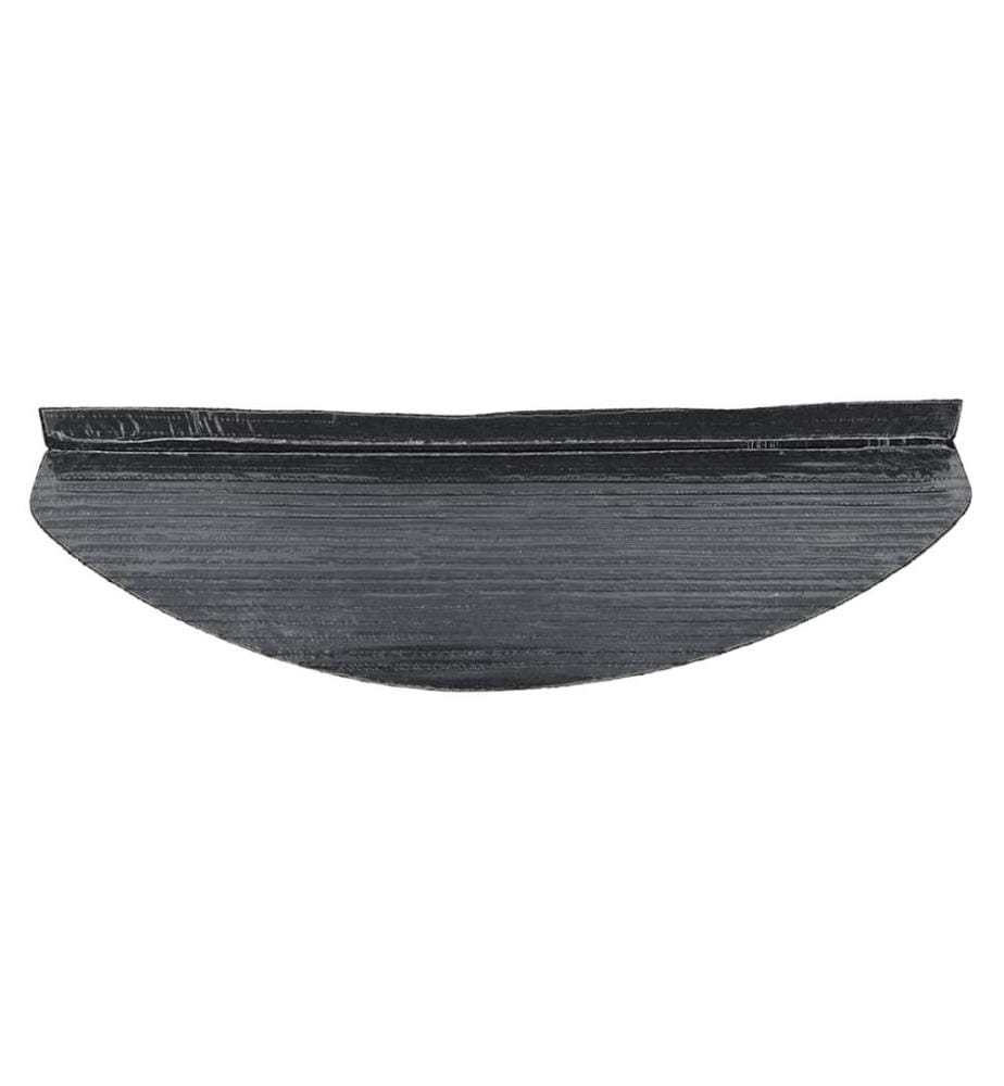 Tapis d'escalier auto-adhésifs 10 pcs anthracite 65x22,5x3,5 cm