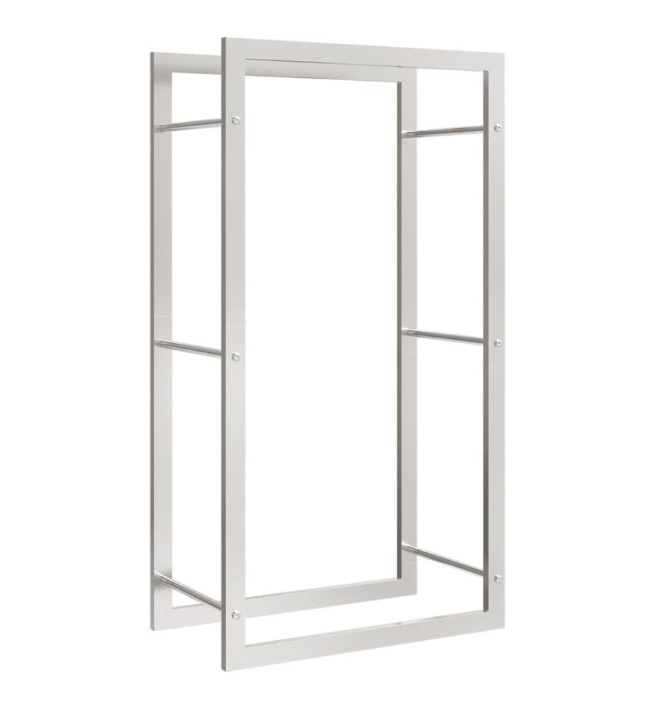 Brennholzregal 50x28x94 cm Edelstahl