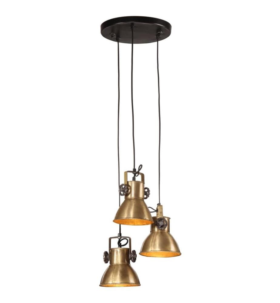 Hängelampe 25 W Antik-Messing 30x30x100 cm E27