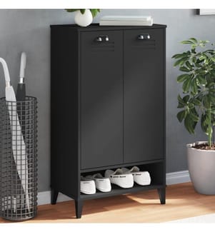 Schuhschrank VIKEN Schwarz Holzwerkstoff