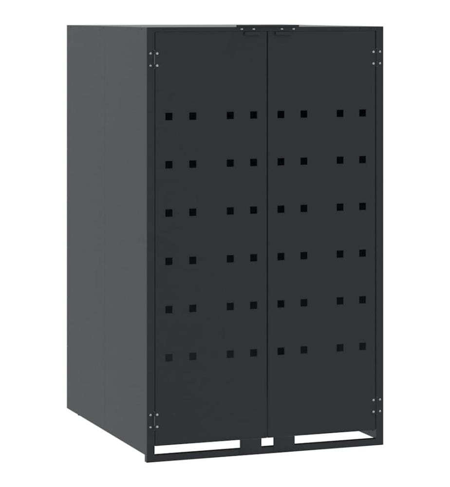 Mülltonnenbox für Einzeltonne Anthrazit 69x79x117 cm Stahl