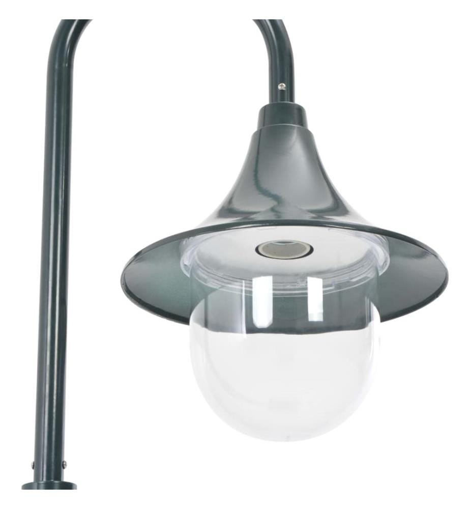 Garten-Pollerleuchte E27 120 cm Aluminium Dunkelgrün
