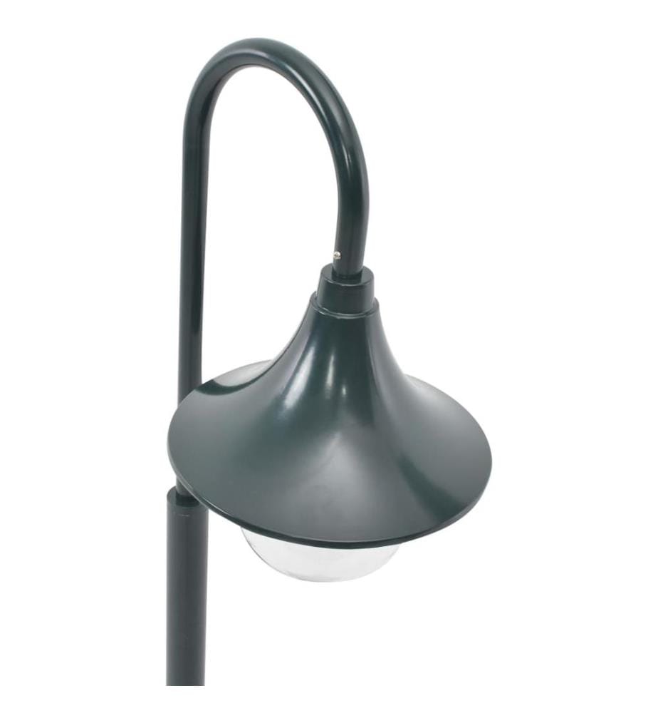 Garten-Pollerleuchte E27 120 cm Aluminium Dunkelgrün