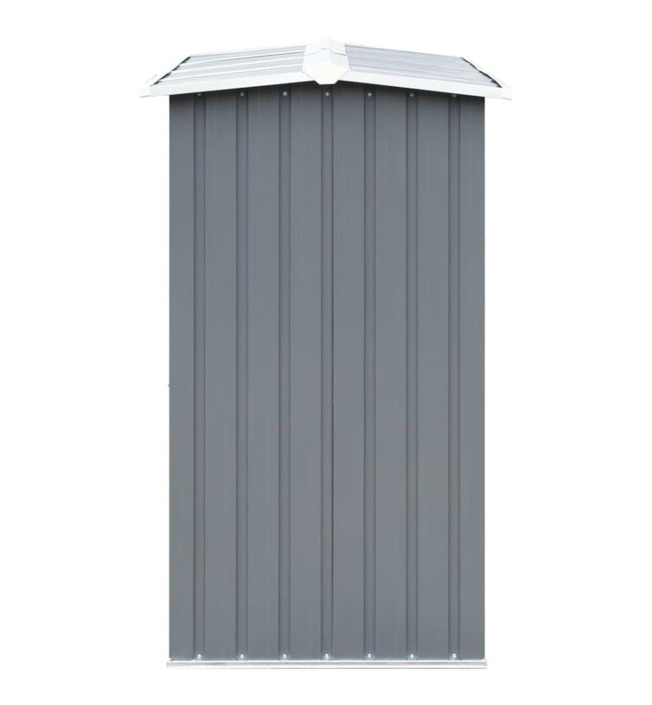 Brennholzlager aus verzinktem Stahl 330 x 92 x 153 cm Grau