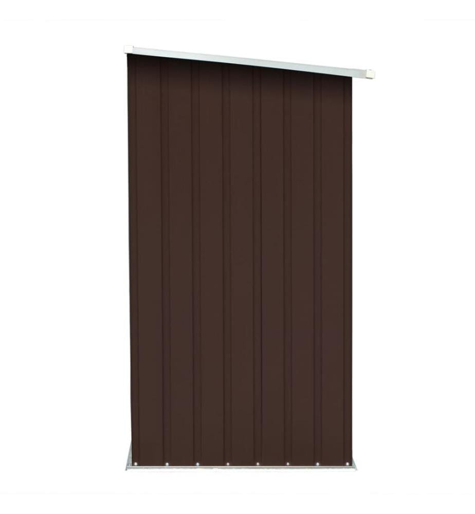 Brennholzlager Verzinkter Stahl 163 x 83 x 154 cm Braun