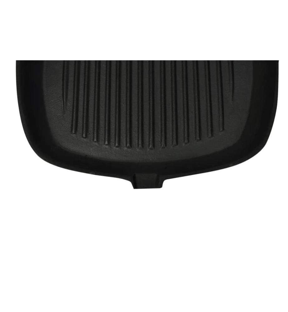 Grillpfanne mit Holzgriff Gusseisen 20 x 20 cm