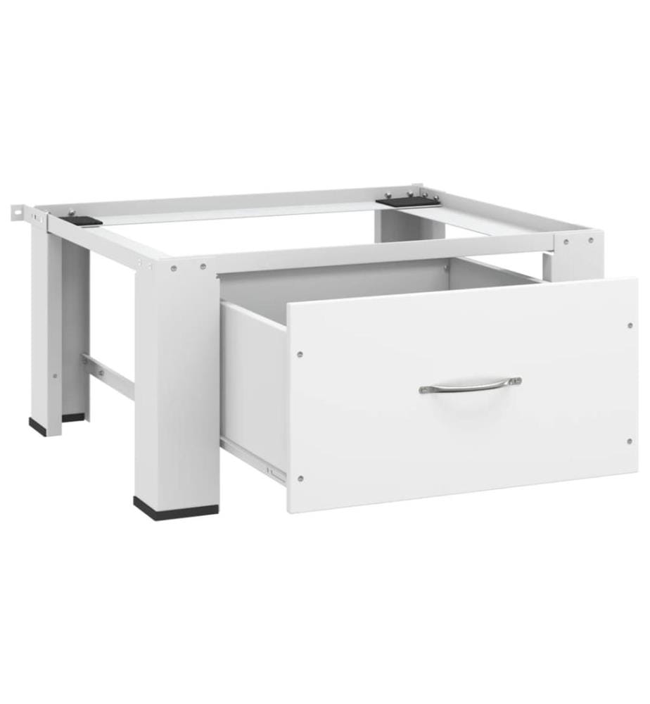 Waschmaschinen-Untergestell mit Schublade Weiss