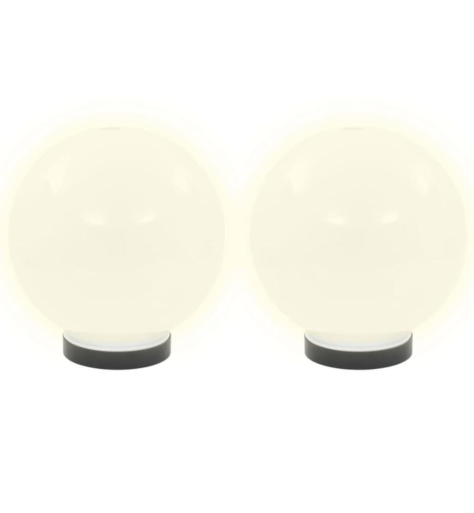 LED-Gartenleuchten 2 Stk. Kugelförmig 20 cm PMMA