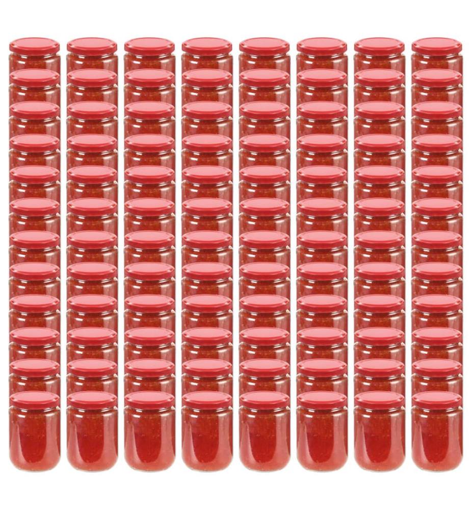 Marmeladengläser mit Rotem Deckel 96 Stk. 230 ml