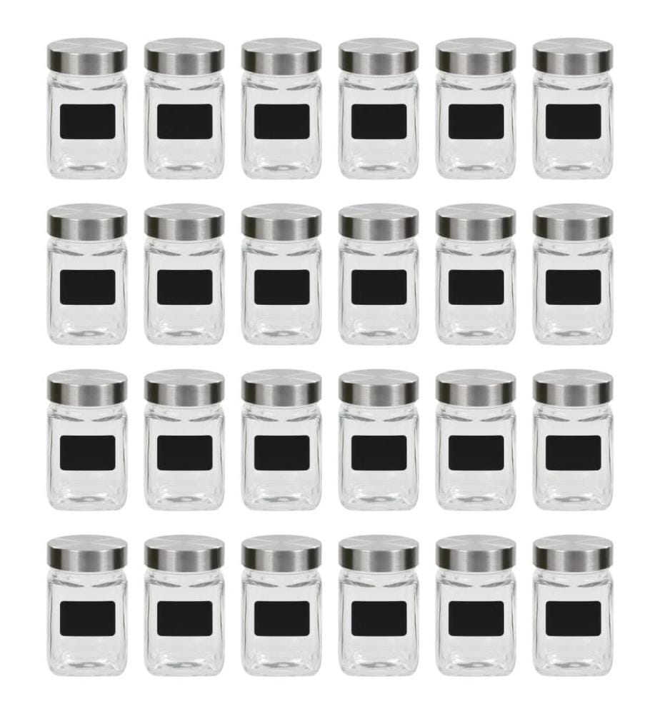 Vorratsgläser mit Aufkleber 24 Stk. 300 ml