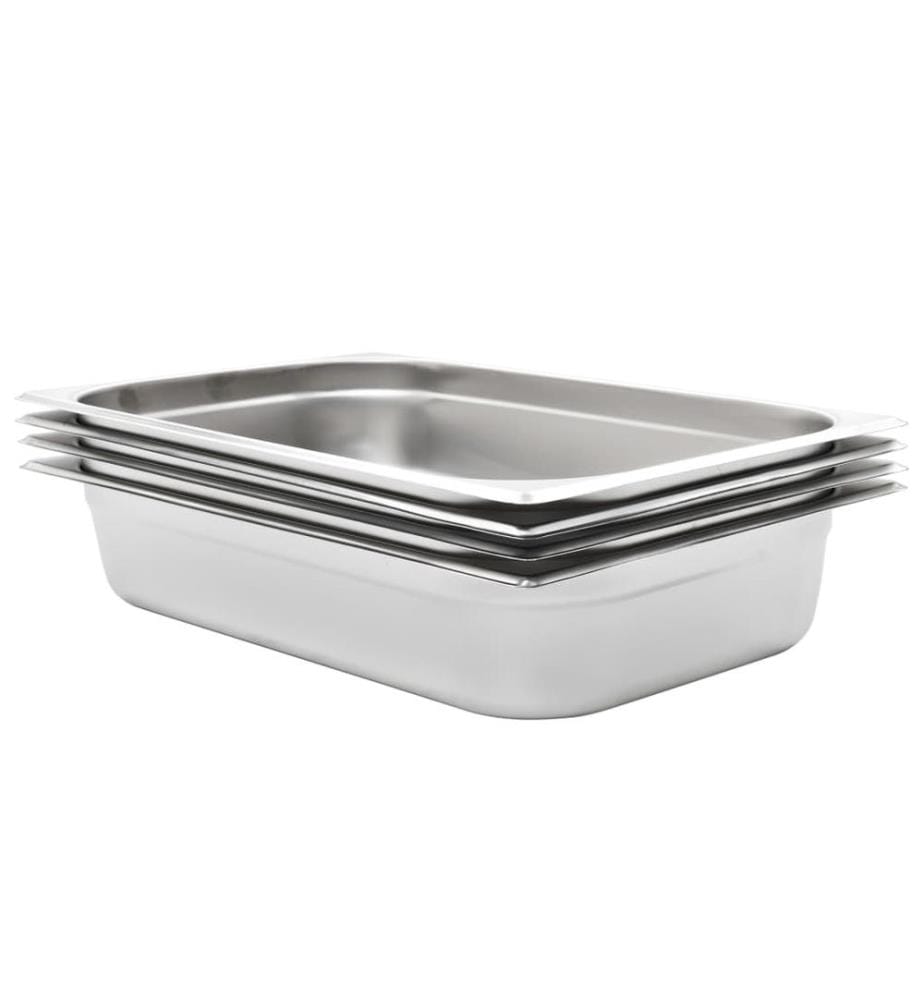 Gastronormbehälter 4 Stk. GN 1/1 100 mm Edelstahl