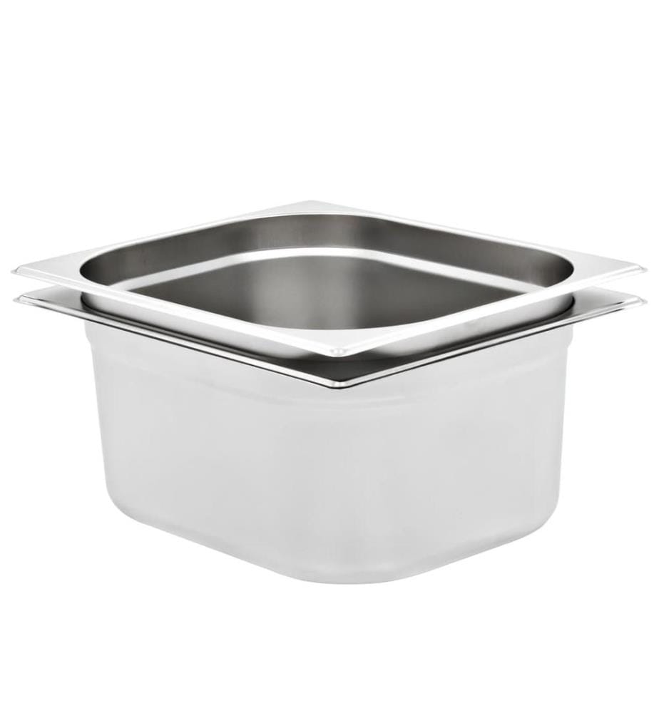 Gastronormbehälter 2 Stk. GN 1/2 150 mm Edelstahl