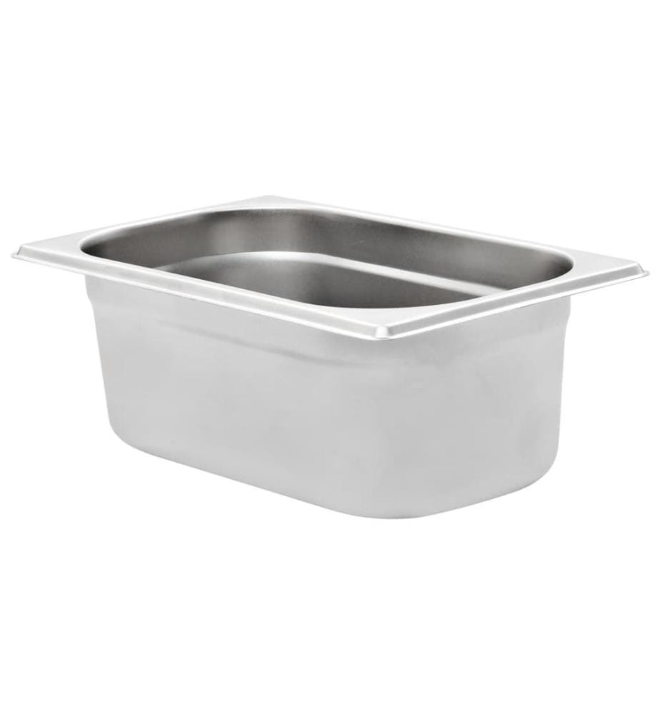 Gastronormbehälter 8 Stk. GN 1/4 100 mm Edelstahl