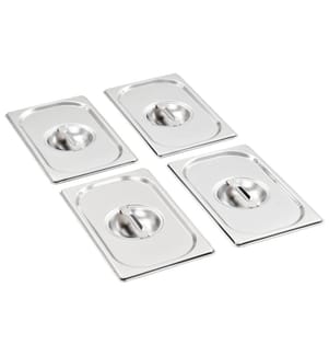 Couvercles de plateau 4 pcs GN 1/4 Acier inoxydable