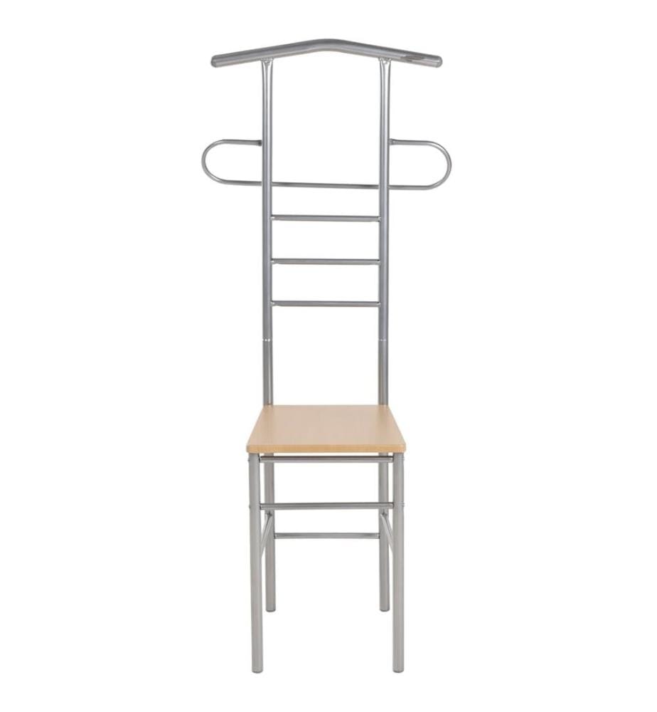 Chaise valet de nuit lot de 2 métal