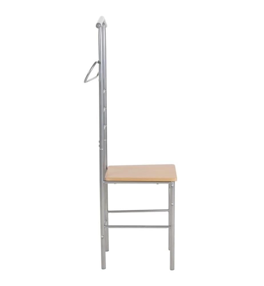 Chaise valet de nuit lot de 2 métal