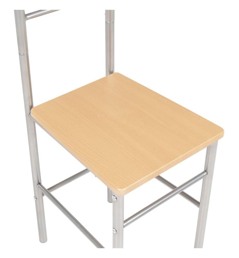 Chaise valet de nuit lot de 2 métal